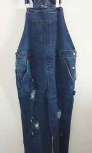 New Ripped Jean Overalls